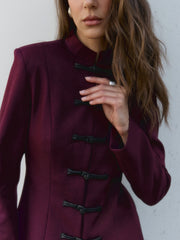 Frog-Closure Tailored Suit