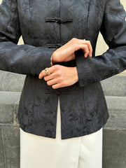 Jacquard Mandarin Blazer