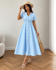 Striped Midi Dress